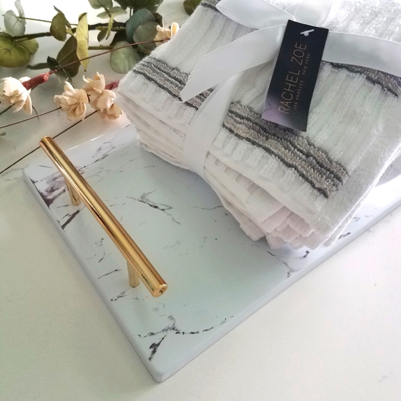 Tray + Rachel Zoe Wash Cloth Set - Picture 1 of 10